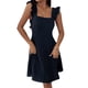 thumbnail image 4 of Lucakuins Vestido de mujer, vestido de verano con cuello cuadrado y espalda descubierta, minivestido de verano para fiesta Lucakuins moda, 4 of 6