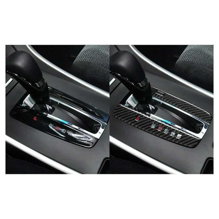 Acaigel 2Pcs Carbon Fiber Interior Gear Shift Cover Trim For Honda Accord  2013-2017