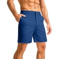 thumbnail image 2 of Nestiefly Men's Casual Shorts Lightweight Golf Shorts for Men Stretch with 3 Pockets Quick Dry Breathable Work Shorts Blue M, 2 of 4