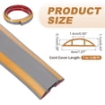 thumbnail image 2 of Uxcell Floor Cord Cover 3.3FT, Self Adhesive Cord Hider Floor Power Cord Protector Extension Cable Management Cable Recess 0.6" W x 0.28" H for Offices Exhibitions, Yellow/ Grey, 2 of 6