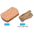 thumbnail image 3 of Unique Bargains Pillow Boxes, 100Pcs Wedding Gift Boxes with Rope 4.5 x 2.8 Inch Yellow, 3 of 5
