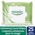thumbnail image 1 of Simple® KIND to Eyes Exfoliating Facial Wipes, 1 of 7