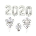 thumbnail image 4 of SHOWERORO 27Pack Number Balloons for Friends Photo Background Star Shape Silver 18Inches, 4 of 8