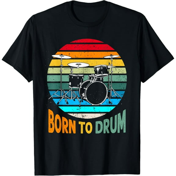 Drummer Shirt Men Drummer Gift Musician Lover Drum Kit Kids T-Shirt