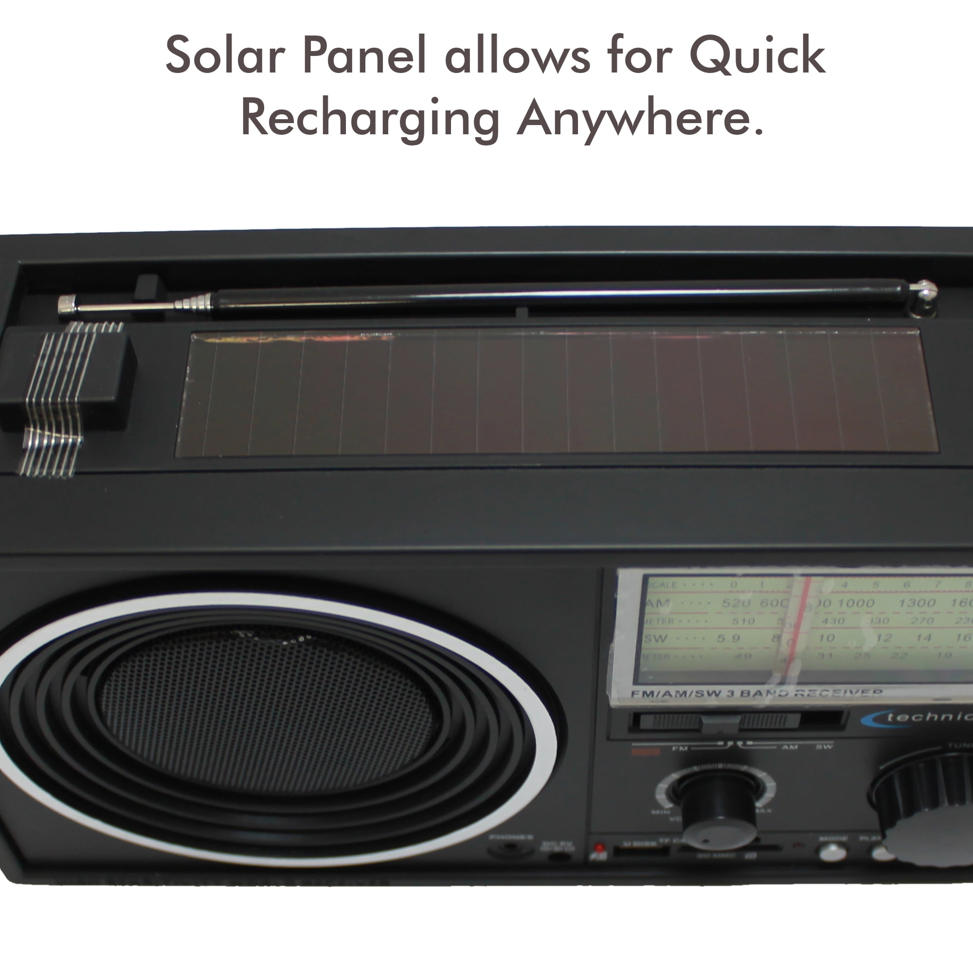 RADIO SOLAR ARIZONA AM/FM/SW+USB+TF+AUX. RA-8211