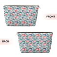 thumbnail image 2 of Picia Colorful Shark Printed Leather Travel Toiletry Bag,Cosmetic Organizer, Makeup Travel Bag, Durable Travel Pouch, Compact Toiletry Bag, Travel Accessories, 2 of 6