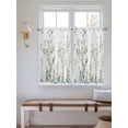thumbnail image 6 of Tier Curtains 45 Inches Long, Sage Green Trees Window Treatment Curtain Drapes, Green Eucalyptus Leaves Small Curtain Drapes for Bathroom Laundry Room, 27.5"x45", 2 Panels, 6 of 7