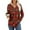 45#Deep Red, variant on Flannel Shirt Women Plaid Long Sleeve Button Down Henley Shirts Dressy Casual Fall Ladies Tops and Blouses Blue L