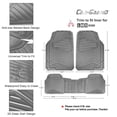thumbnail image 6 of CAR GRAND Rubber Car Floor Mats, All Season All Weather Waterproof Automotive Mats Full Set 4 Pieces, Trim to Fit for Cars Sedans SUVs Trucks, Anti-Slip Easy Clean, All Gray, 6 of 10