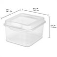 thumbnail image 2 of Sterilite 18038612 Plastic FlipTop Latching Storage Container, Clear (48 Pack), 2 of 9