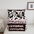thumbnail image 5 of Homewish Bohemian Farm Animals Print Twin Comforter Sets,Vintage Paisley Bedding Set,Pink,Pink Reversible,2-Piece,1 Comforter and 1 Pillowcase, 5 of 7