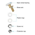 thumbnail image 4 of Shower Door Roller Runner Wheel 23mm Dia. Replacement Part Bathroom Glass Shower Sliding Door Roller, (1 Set 6pcs), 4 of 5
