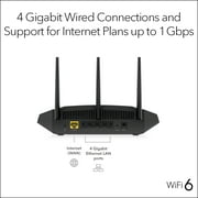 NETGEAR - AX1800 WiFi 6 Router, 1.8Gbps (RAX10)