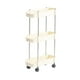 thumbnail image 1 of Carrito rodante de 3 niveles, organizador de almacenamiento móvil con ruedas para cocina, baño, dormitorio, sala de estar, estantería para carrito utilitario, 1 of 6