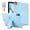 Blue, variant on Case for iPad Air 13-inch 2026/2025/2024, PU Leather Back Cover with Flexible TPU Frame, Built-in Adjustable Kickstand, Lightweight Protective Case, Slim Portable Fashion Design, Pink