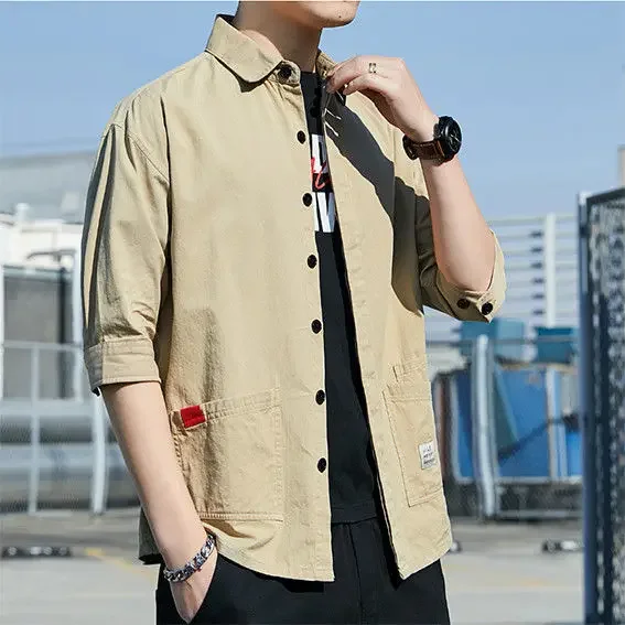 Camisas estampadas hombre baratas hotsell