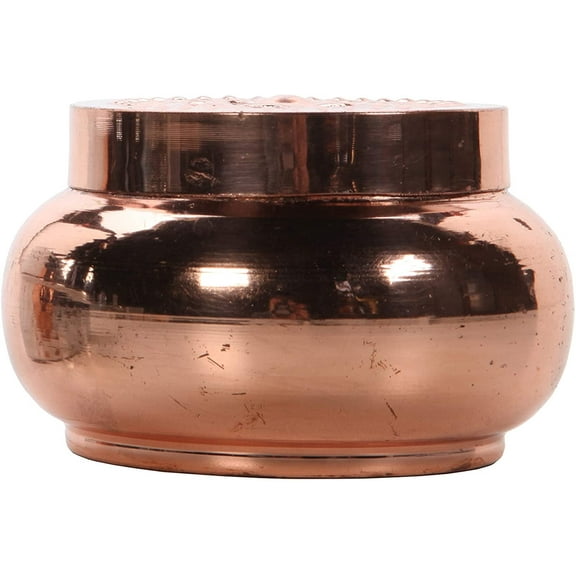 Hosley Rose Gold Wax Filled Candle with Lid, Afternoon Tea Fragrance, 6 OZ, Elegant Gifts for Women, Home Decor, Votive Candles, Wax Candles, Living Room, Dinning Table, Table Décor, House Warming Gi