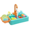 thumbnail image 2 of Analog Dishwasher Sink Children's Role Playing Kitchen Set Toys, 2 of 9