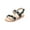 AA306-Black, variant on Girls Sandals Toddler Summer Dress Shoes Gladiator Beach Flat Sandals(AA306 White/10M)