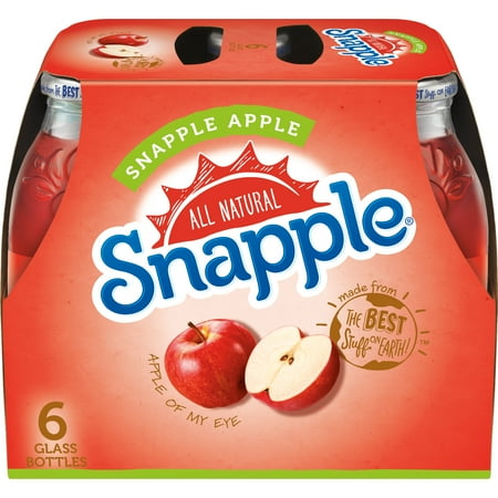 UPC 076183268506 product image for Snapple All Natural Apple Flavor, 6 Fl. Oz., 6 Count | upcitemdb.com