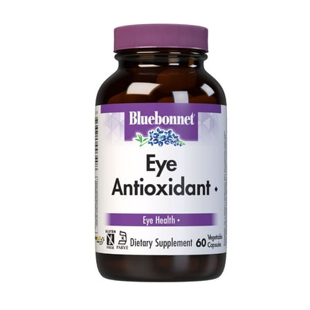 Bluebonnet Nutrition Eye Antioxidant with Zeaxanthin Formula Vegetarian Capsules, 60 Count
