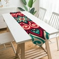 thumbnail image 2 of Table Runner Mandala Round Ornament Washable Table Cloth Runner for Holiday Home Wedding Table Top Decoration 13x70 Inches Multicolor, 2 of 3