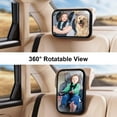 thumbnail image 2 of Baby Car Mirror for Baby Car Seat Safely Mirror Hook Clip Design for Rear Facing Infant Newborn 360° Rotation Baby Backseat Mirror with Wide Clear View, Shatterproof, Easy Install, 2 of 7