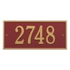 Whitehall 1322RG Hartford - Standard Wall - One Line in Red/Gold 16X7.25