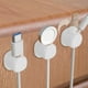 thumbnail image 5 of Organizador de cables de datos - Clips para gestión de cables para escritorios y despachos en casa, portacables autoadhesivos, clips de cable de PVC y silicona en paquetes de 3, 5 of 5