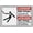 Warning Sign 1, variant on Bilingual Danger High Voltage Keep Out Sign 8"x12", Aluminum Tin Warning Signs for Home Outdoor Garden, High Visibility Bilingual Electrical Sign