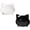 Black+White, variant on TrendMallOasis Cat-Shaped Pet Bowl Set (2-Pack), Shallow Whisker-Friendly Food & Water Bowls