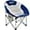 BLUE/GREY, variant on KingCamp Oversized Folding Camping Chair, Saucer Round Heavy-Duty Padded Chair, Outdoor Chair with Pocket, Lawn Chair Support 330lbs, Ultra-Comfortable Design for Adults