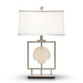 thumbnail image 1 of Baxton Studio Lampe de Table Coquillage en Métal Antique en Argent, 1 of 3