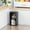 Black-1, variant on MIN EN WIN 4 Shelf Bookshelf Bookcase, Open Cubby 4 Cube Storage Shelf, Small Nightstand, Rustic Small Bookshelf Cabinet for Living Room, Bedroom,Guest Room, Office Dorm Room and Bathroom