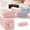 Pink, variant on WONDBA PU Leather Pencil Case with zipper, simple style Pink