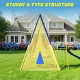thumbnail image 2 of 3 in 1 Metal Swing Set Outdoor , SHINPT Toddler Swing Set for Backyard, Tall Swing Set with Slide, Saucer Swing Seat, Belt Swings Seat, Heavy Duty Swing Set for kids, Kids Playset Outdoor, 2 of 8