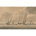 thumbnail image 3 of Dominic Serres 14x11 Black Modern Framed Museum Art Print Titled - Barges Heading Out to Sea (1782), 3 of 5