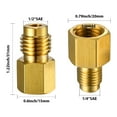thumbnail image 3 of R134A Refrigeration Charging Adapter SAE F Quick Couplers To 1/4 SAE M SAE M To 1/4 For, 3 of 8