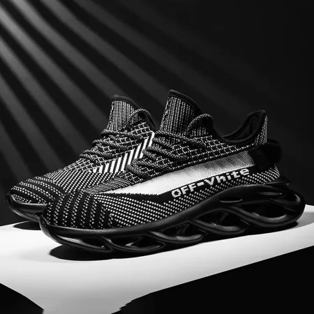 

Men‘s Breathable Lightweight Non-Slip Shock Absorption Mesh Running Shoes Walking Sneakers Athletic Shoes For Gym Jogging Tennis Men‘s Footwear