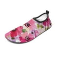 thumbnail image 2 of Watercolor Flowers Pink Fuchsia Water Shoes Beach Slip-on Shoes for Men Women Swim Pool Yoga Surfing Sneakers Quick-Dry Sports Barefoot Shoes, 2 of 5