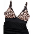 thumbnail image 4 of Vestido de baño SUUKSESS con estampado de leopardo para mujer, talla S, 4 of 6