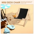 thumbnail image 3 of FUTUREORYY Mini Chaise Longue Micro Paysage Miniature Chaise de Plage Pliable Lot de 1, 3 of 8