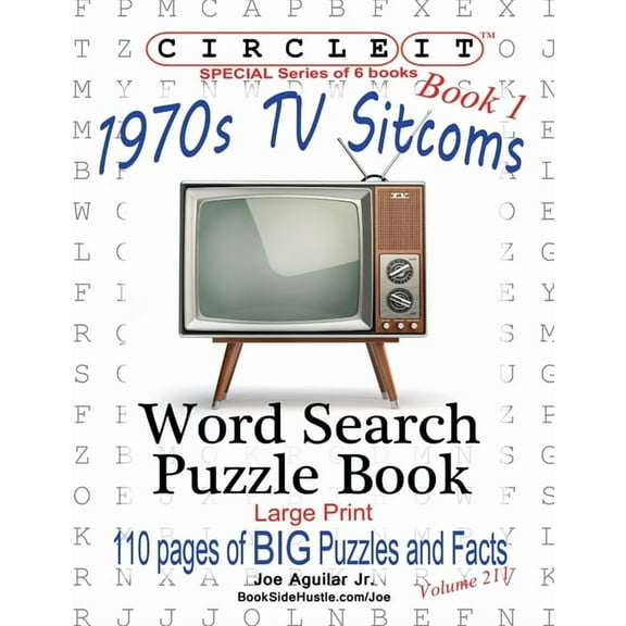 Circle It, 1970s Sitcoms Facts, Book 1, Word Search, Puzzle Book, (Paperback)
