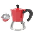 thumbnail image 4 of Moka Coffee Pot, 3 Cup Mocha Coffee Pot 120ML High Temperature Resistance Comfortable Grip With Spoon For Office, 4 of 8