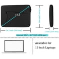 thumbnail image 5 of Laptop Case Sleeve 13-13.3 inch, Protective Laptop Carrying Cover Handbags Computer Bag Compatible with MacBook Pro 14 Inch,MacBook Air, Notebook Bag with Front Pocket, Black, 5 of 14