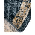 thumbnail image 7 of Unique Loom Utopia Collection Area Rug - Helios (4' Round Navy Blue/Light Blue), 7 of 7