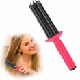 thumbnail image 1 of Hair Curling Comb with AntiSlip Ergonomic Handle for Quick DIY Fluffy Curls and Travel Use, 1 of 4