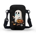 thumbnail image 2 of HELLHERO Double Layer Women Shoulder Bag, Polyester Cross Body Purse for Men, Women, Ghost Pumpkin Crying, 2 of 7