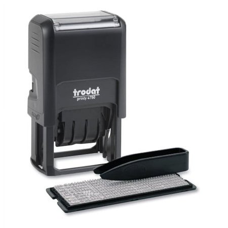 Trodat Printy Do It Yourself Self-Inking Message Dater,1.63 x 1, Blue/Red, Each