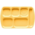 thumbnail image 2 of G.E.T. 6 Compartment School Cafeteria Tray, Right Handed, 10" x 15", Yellow (12 Pack), 2 of 2